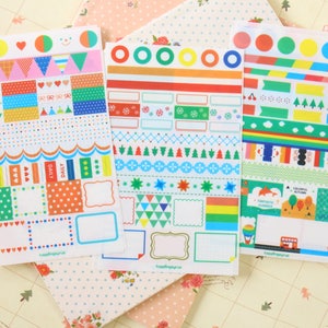 Rainbow Market scrapbooking diary stickers image 2