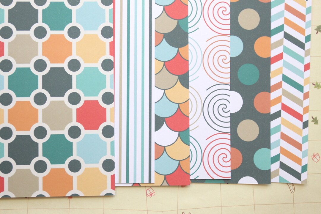 Set 02 Celebration Patterns Printed Card Stock 250gsm - Etsy