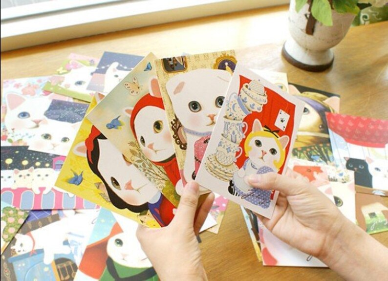 Balloon 15 Choo Choo Cat Postcard
