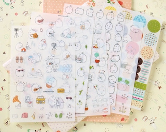 Potato Rabbit cartoon stickers set Ver 02