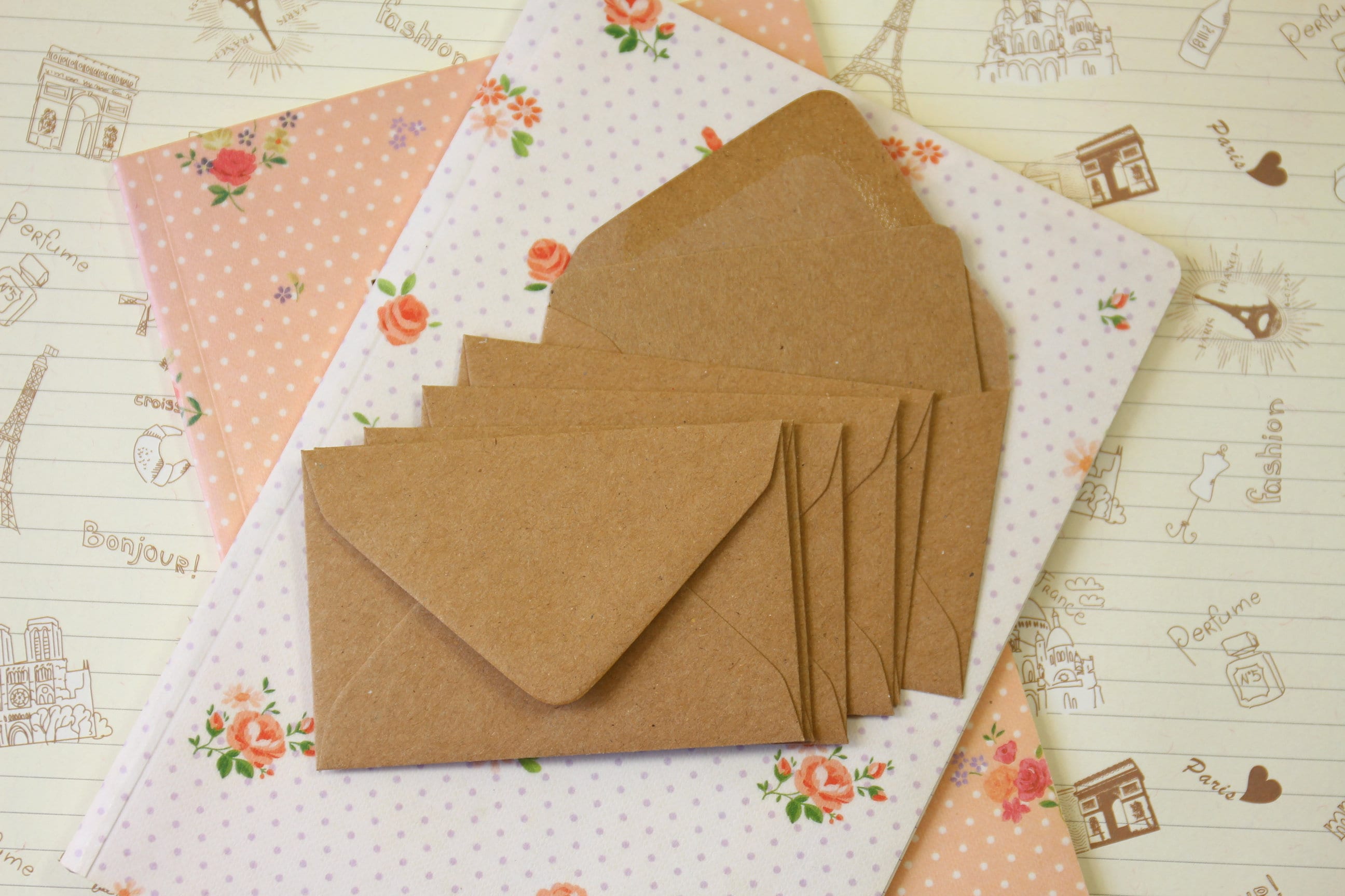 Sobres de papel Kraft pequeños bolsas de favor de la boda, mini sobres de  papel marrón, sobres de Manila, 97 mm x 67 mm, vendedor del Reino Unido -   México