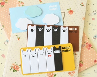 J Story Hello Hello cartoon sticker note tabs sticky notes