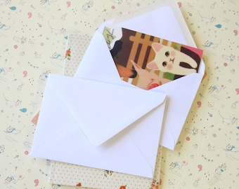 Smooth White C6 plain envelopes