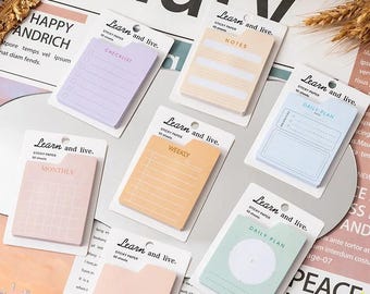 Learn and Live sticky notes tabs