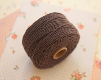 Coffee Brown Twisted Cotton solid colour bakers twine 80m