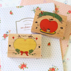 Fun Stamp Apple So Sorry cartoon rubber stamp image 5