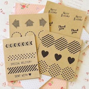 Etiquettes autocollantes imprimées Kraft Brown Packaging Seal