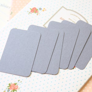 200pc Autumn Mix Colour Business Card Blanks Slate Grey