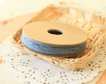 Solid GREY Divine Twine 20yd Reel 4-ply cotton bakers twine string