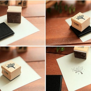 Happy Life WG-01 Wood Stamp Happy Mori rubber stamp image 5