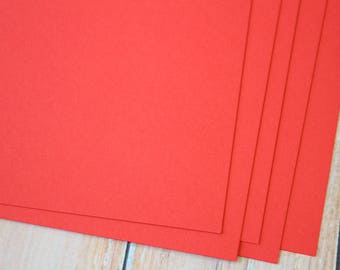 Poppy Red Vintage Colour Card Stock 285gsm