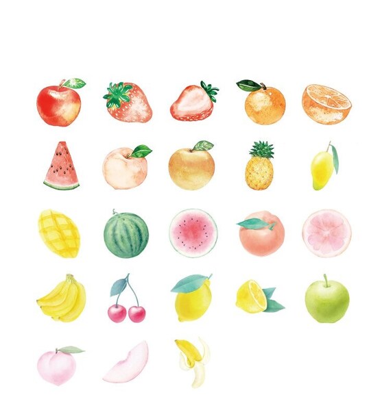 Fruit Deco Sticker Sheet – Poyura