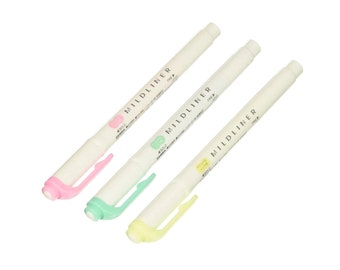 Zebra Mildliner 3pc set Japanese Version