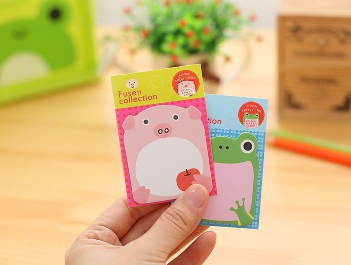 Fusen Mini Animal Shapes Sticky Notes - Etsy