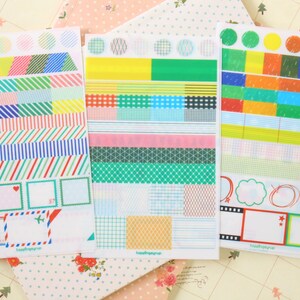 Rainbow Market scrapbooking diary stickers image 3