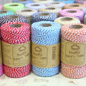 Everlasto 100m Solid Beautiful Bakers Twine - 2mm Cotton String, Black, For Gift Wrapping & Crafts