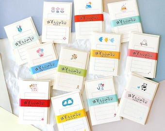 Furukawa Soebumi-sen mini cartoon writing paper & envelopes set