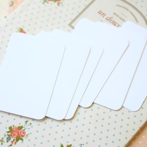 200pc Autumn Mix Colour Business Card Blanks Bright White