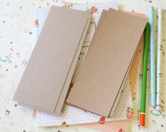 Kraft Brown card stock bookmark blanks