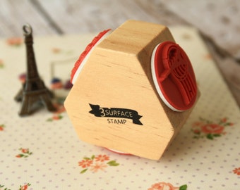 3 Surface deco rubber stamp