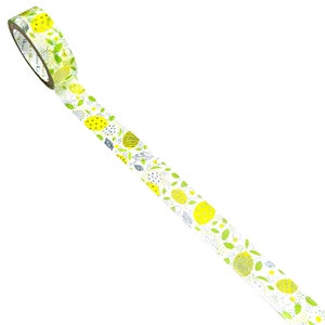 Shinzi Katoh Kirapika Glitter Masking Tape cute cartoon washi tape Lemon