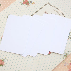 Cotton White Craft Style colour handmade blank business cards image 5