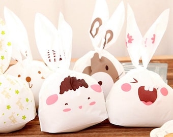 Rabbit Ears cartoon plastic packaging party bags