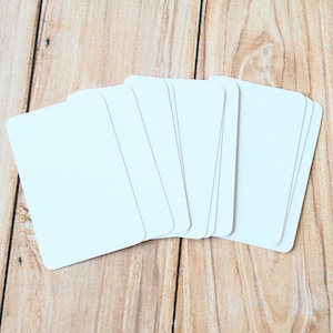 Smooth White 50pc Recycled Natural Business Card Blanks