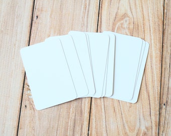 Smooth White 50pc Recycled Natural Business Card Blanks