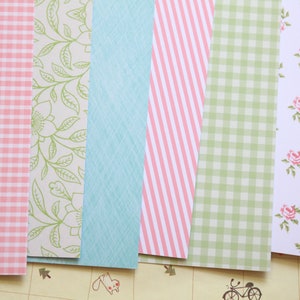 Ensemble de 02 papier cartonné imprimé Mélange jardin anglais 250 g