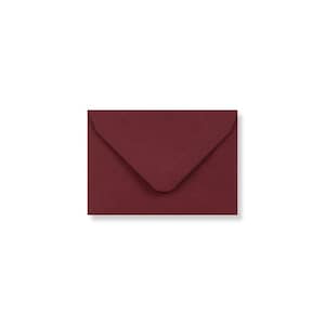 Mini-enveloppes et cartes pour correspondance Clariana rouge bordeaux