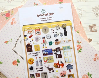 Cafe Suatelier food cartoon stickers