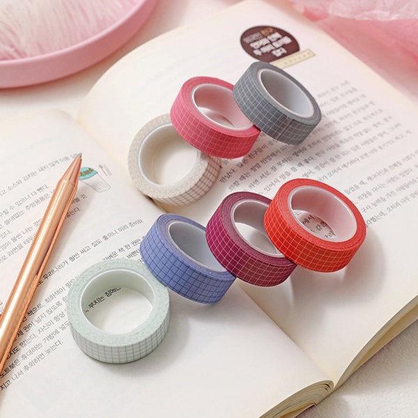 Grid washi masking tape deco tape