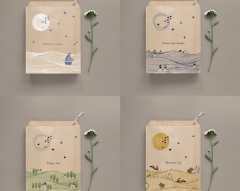 East of India Countryside Small Paper Bags