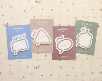 Your Life Tips cute shapes sticky notes