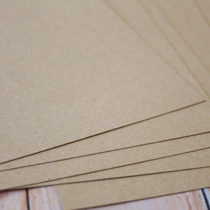 Papier cartonné épais Eco Kraft brun