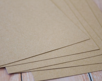 Eco Kraft Brown Card Stock heavyweight crafting cards