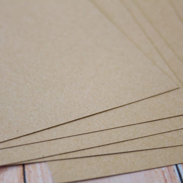 Eco Kraft Brown Card Stock heavyweight crafting cards