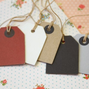 Kraft Brown Medium Luggage tags craft label blanks image 7