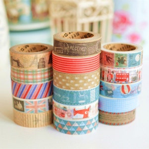 Cinta adhesiva decorativa Washi vintage Meetape