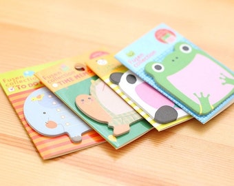 公式 Fusen Mini Animal Shapes Sticky Notes - Etsy ノート・メモ帳