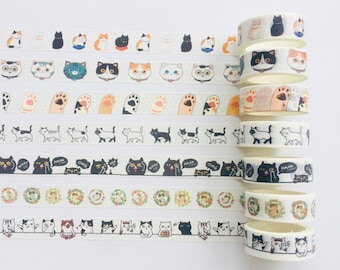 Moore Cartoon Cats washi masking tape