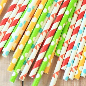 Big Top mix designs paper straws multipack image 2