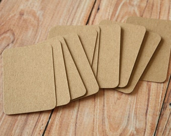 500pc Recycled Plain KRAFT Eco Series Business Card Blanks