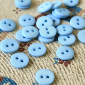 Light Blue zakka mini resin Candy Buttons 20pc Set image 3