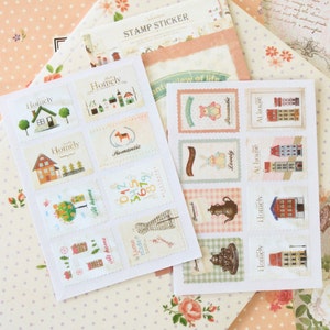05 Homely Ancien cartoon stamp stickers