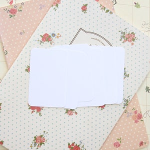 Cotton White Craft Style colour handmade blank business cards image 3