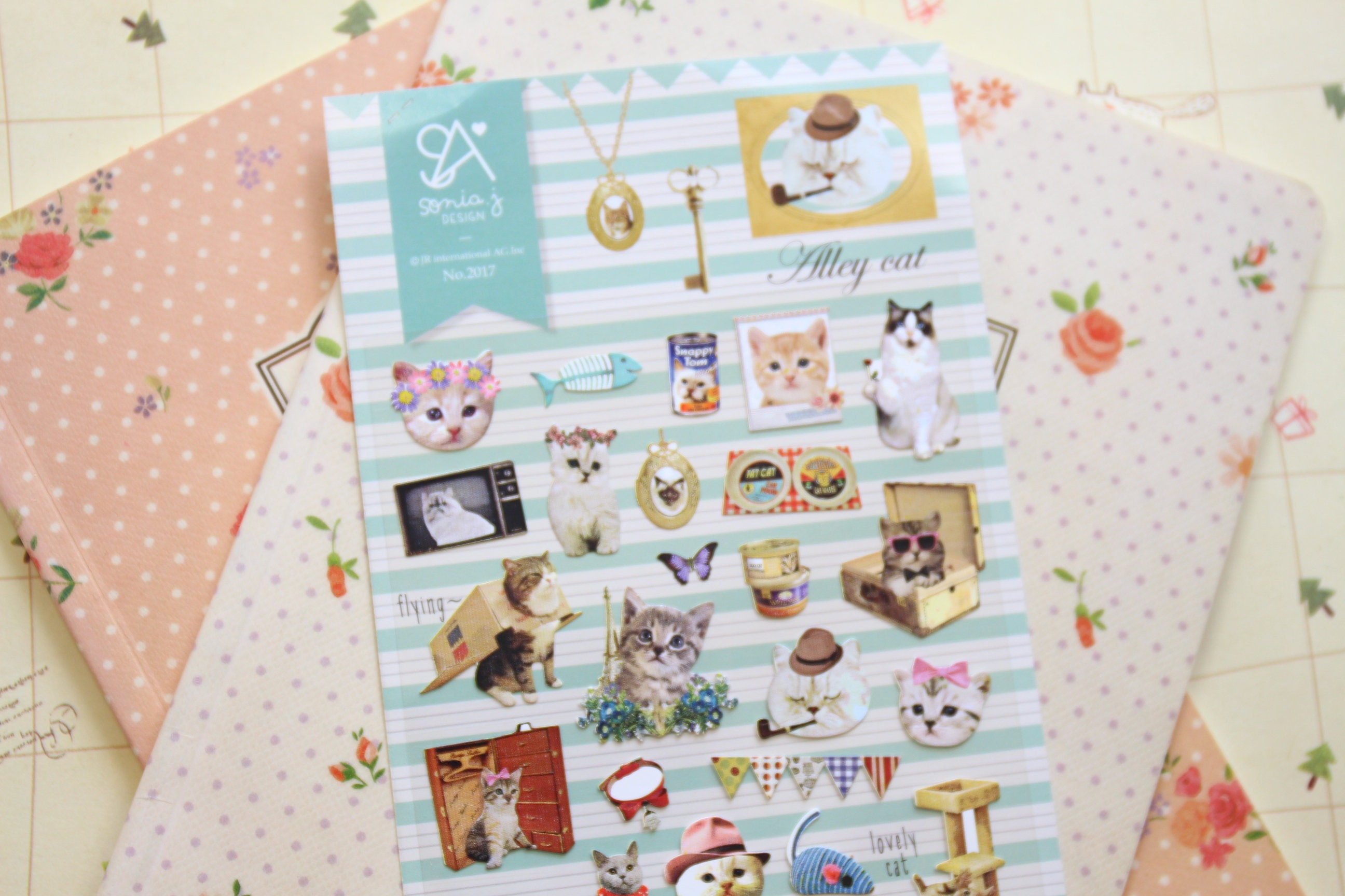 Alley Cat Sonia Scrapbooking Stickers - Etsy
