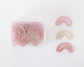 Pink Rainbows mix paper clips