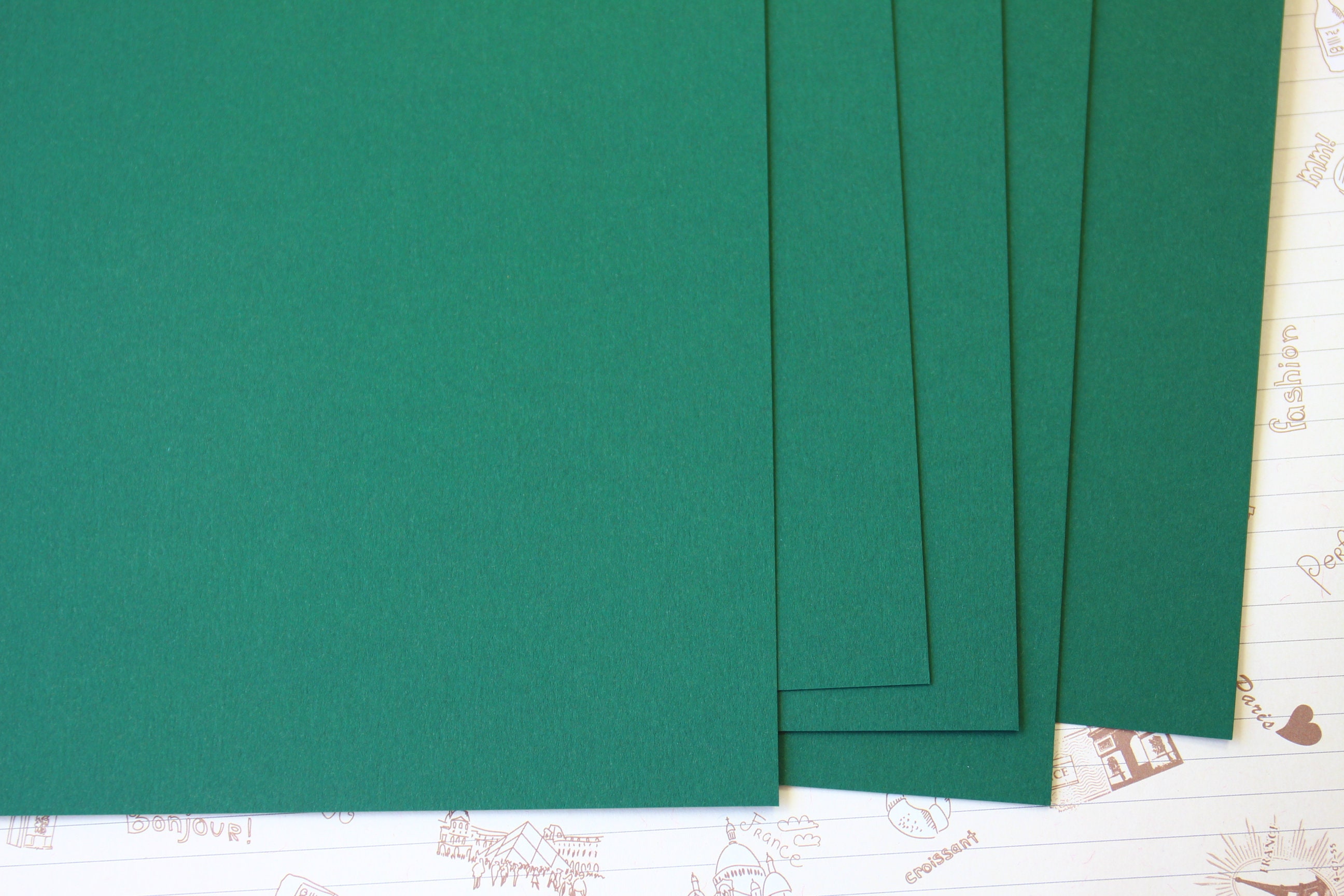 Moss Green Matte Colour Card Stock 240gsm 